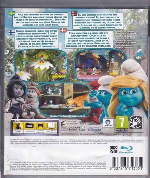 The Smurfs 2 - PS3 (B Grade) (Genbrug)